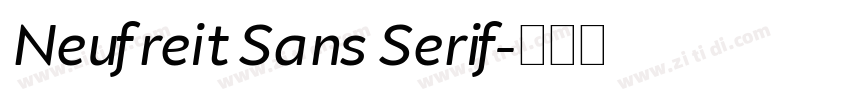 Neufreit Sans Serif字体转换